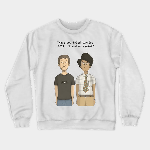 The IT Crowd - Roy and Moss - 2021 Crewneck Sweatshirt by CarlBatterbee